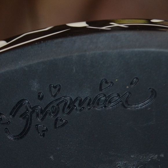 Fiorucci Black Faux Suede Music Note Wedge Bootie - Picture 5 of 8